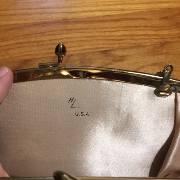 Vintage Gold Clutch with Chain - Picture 7 of 7